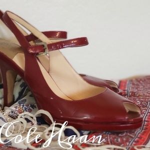 Cole Haan Slingback Peep Toe Heels